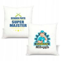 Poduszka z imieniem DZIADEK SUPER MAJSTER