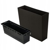 Doniczka podłużna, wysoka RATO Case DRC600T | Umbra