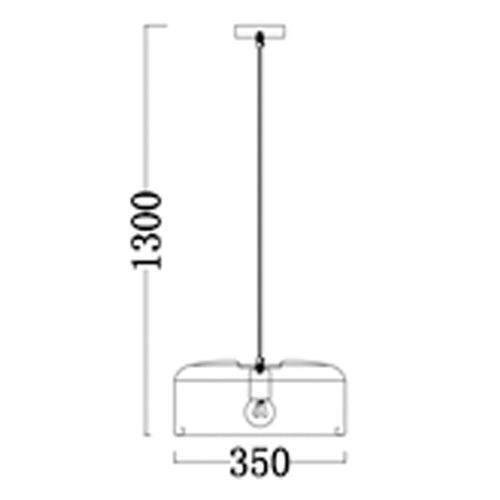 Lampa wisząca E27 130cm biała ULFN232 na Arena.pl