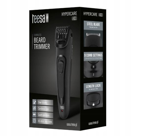 Bezprzewodowy Trymer Do Brody Teesa Hypercare T200 zdjęcie 9