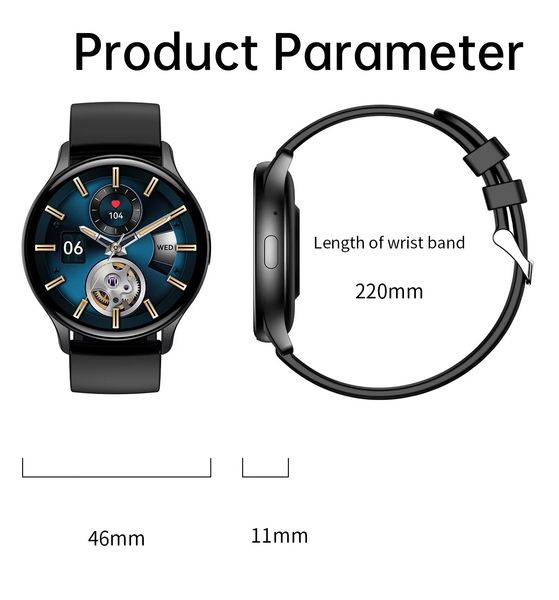 smartwatch rubicon rncf11 black smarub240 zdjęcie 12