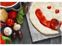 OBRAZ DRUK WESOŁE CIASTO PIZZY