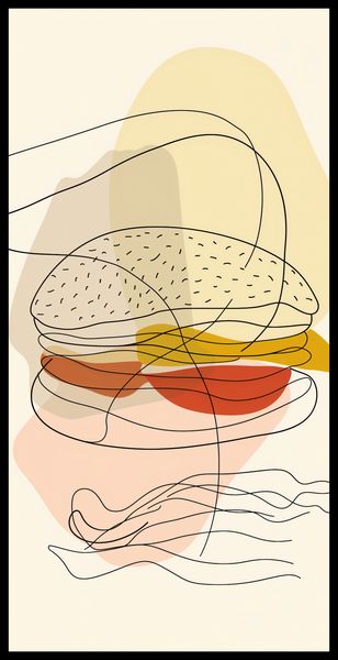 Plakat 50x100cm Cieniutki Burger zdjęcie 2