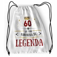 Plecak Urodziny 60 60Te Sportowy Szkolny Worek Z Nadrukiem Ze Zdjęciem