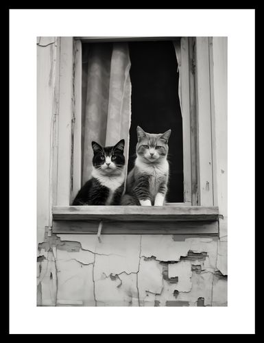 Plakat 21x29,7cm Para w Oknie na Arena.pl