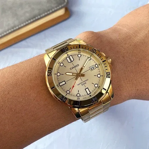 ZEGAREK MĘSKI CASIO MTP-VD01G-9E (zd185d) + BOX na Arena.pl