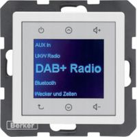 Berker Q.1/Q.3/Q.7 Radio Touch DAB+ Bluetooth do ramki biały 30846089