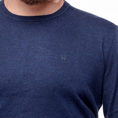WRANGLER CREW KNIT NAVY W8A0PD114 S na Arena.pl