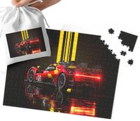 PUZZLE TRADYCYJNE - SUPER SPORTOWE SAMOCHODY MEGA WZORY 70el + WORECZEK