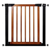 Bramka zabezpieczająca rozporowa 75-82 cm brązowo-czarna