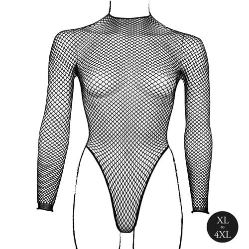 body with fishnet structure and turtle neck. na Arena.pl