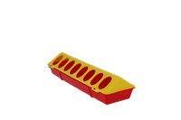 Karmidło dla drobiu, 30 cm x 10 cm, żółty/czerwony