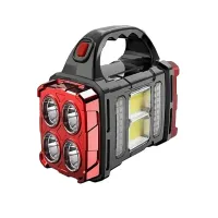 Latarka solarna przenośna lampka akumulatorowa cob powerbank reflektor