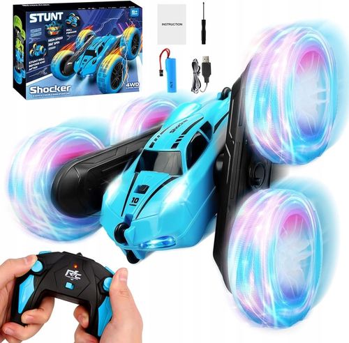 AUTO TWISTER TAŃCZĄCY SAMOCHÓD AKROBATA KASKADER 4WD Z LED Z PILOT Z AKU na Arena.pl