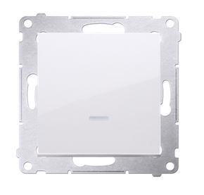 Simon54 Łącznik jednobiebunowy podświetlany DW1L.01/11 biały zdjęcie 1