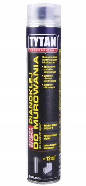 Pianoklej do murowania Tytan 870ml zdjęcie 2