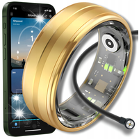 SMART RING INTELIGENTNY PIERŚCIONEK TĘTNO STRES KROKI SEN SPORT SMARTRING