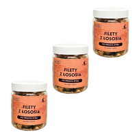 3x liofilizowane filety z łososia 110g dla psa i kota Omega 3 alergia pokar