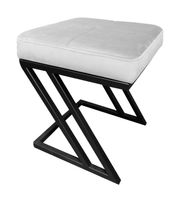 Pufa ZETA LOFT ławka taboret podnóżek metal MG39