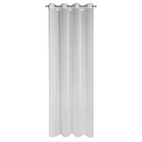 Firana na przelotkach gładka z etaminy SANDRA 140X250 biała