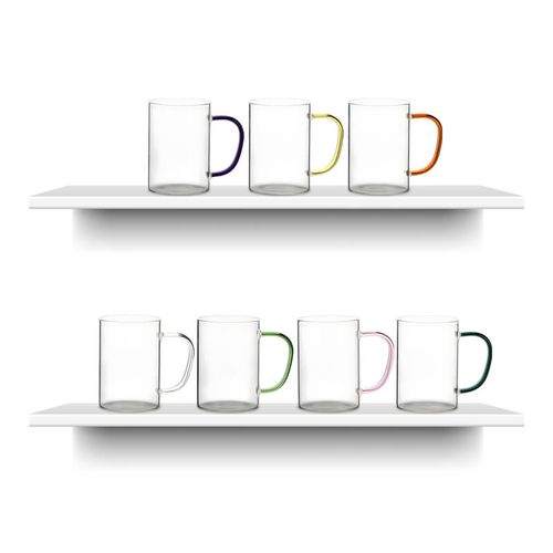 Kubek szklany 360 ml czerwone uszko z Twoim nadrukiem na Arena.pl