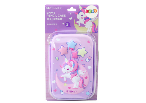 Duży Piórnik 3D Jednorożec Rozkładany Fioletowy 23x15x5 cm na Arena.pl