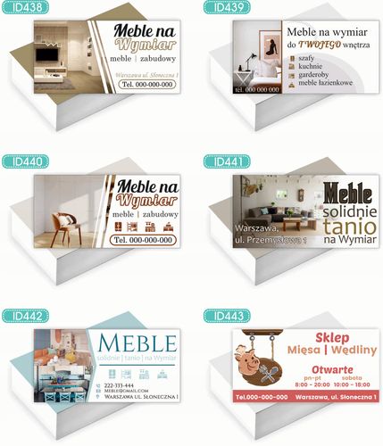 Wizytówki firmowe Foliowane 1000szt wiele różnych wzorów REKRUTACJA na Arena.pl