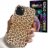 ETUI CASE DO IPHONE 15 PLUS - PANTERKA WZORKI MODNE WZORY DLA KOBIE + SZKŁO
