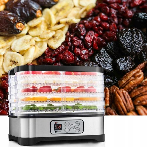 MOCNA SUSZARKA LCD DO GRZYBÓW OWOCÓW WARZYW EKO 5 SIT 240W REGULACJA ZESTAW na Arena.pl