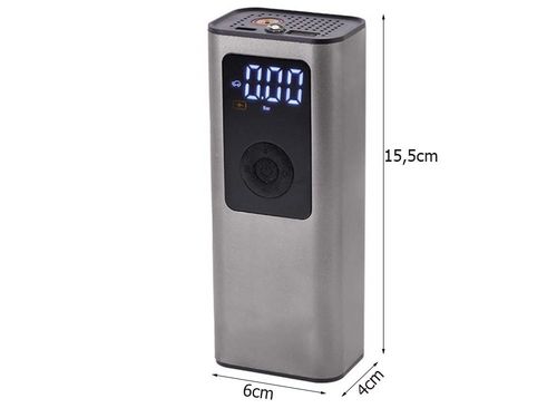 POMPKA AKUMULATOROWA DO ROWERU SAMOCHODU KOMPRESOR ELEKTRYCZNY 10 BAR LCD na Arena.pl