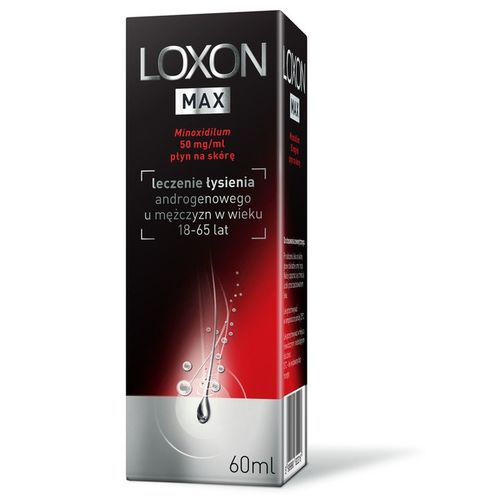 Loxon MAX płyn 5% przeciw wypadaniu włosów 50mg/ml na Arena.pl