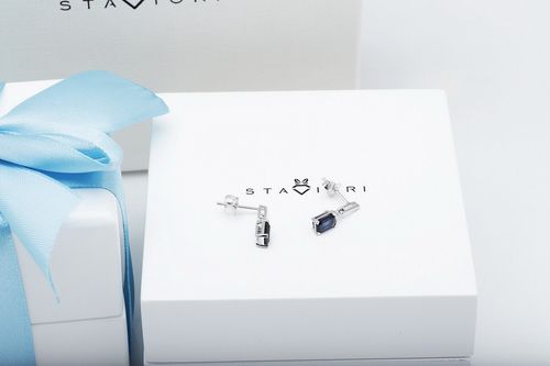 Złote kolczyki KBD1924S - Diament na Arena.pl