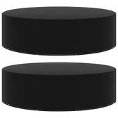 Pokrowce na meble ogrodowe, 2 szt., 10 oczek, 205x90 cm