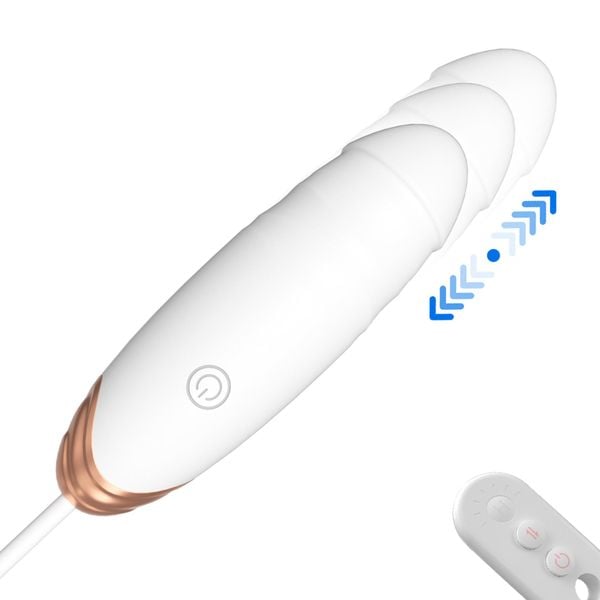 Vibrating Silicone Love Egg Usb 7 Vibration And Thrust Functions / Remote zdjęcie 2