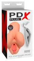pdx plus fanta flesh - model intymny dwukanałowy cielisty 16,5 cm