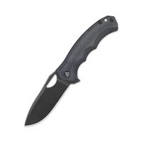 Nóż składany QSP Knife Gorilla Black Stonewashed 14C28N Black Micarta