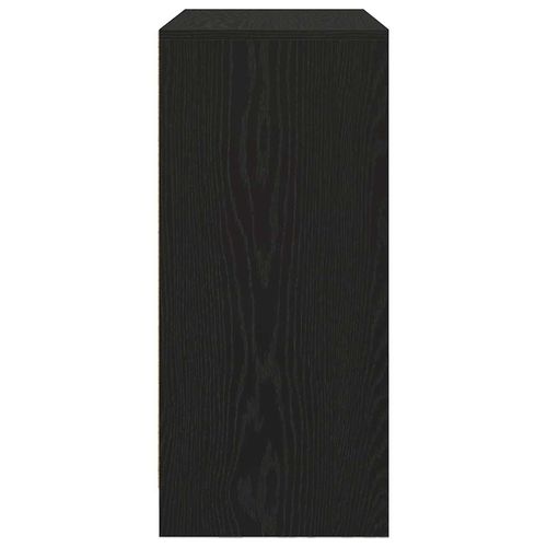 Komoda z szufladą Czarny dąb 80x34x76 cm Drewno klejone na Arena.pl