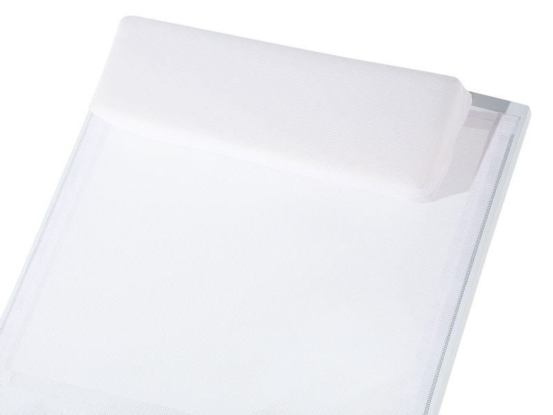 Leżak ogrodowy biały CATANIA II zdjęcie 3