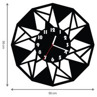 ZEGAR ŚCIENNY GEOMETRIA 58cm XXL 107.11