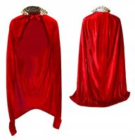 Peleryna Króla Królewska władcy Królowej LUX materiał jakość Długa 150 cm.