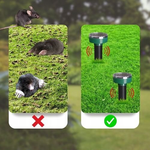 ODSTRASZACZ SOLARNY NA KRETY NORNICE I WĘŻE ODSTRASZACZ KRETÓW WĘŻY (4 SZT) na Arena.pl