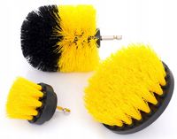 SZCZOTKI CZYSZCZĄCE NA WIERTARKĘ 1/4 ZESTAW 3 EL.