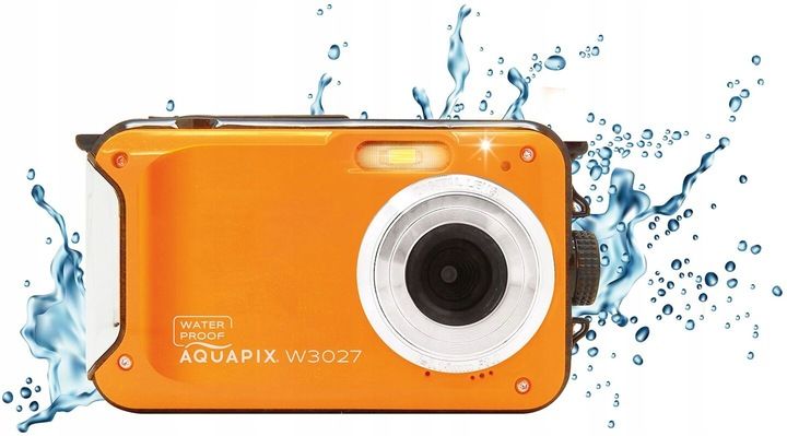 Aparat EASYPIX Aquapix W3027-O Wave Pomarańczowy zdjęcie 3
