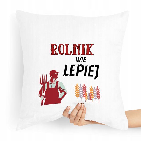 Poduszka Prezent Idealny Dla Rolnika Wie Lepiej Z Nadrukiem Ze Zdjęciem zdjęcie 1