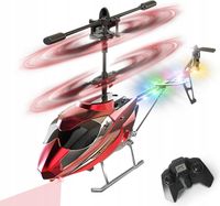 HELIKOPTER ZDALNIE STEROWANY SAMOLOT RC NA PILOT ŚMIGŁOWIEC LED PREZENT RED
