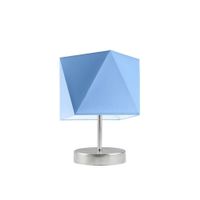 Lampka PASADENA abażur niebieski stelaż stal szczotkowana