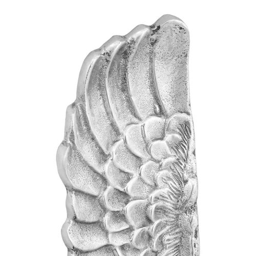 Rzeźba skrzydeł Srebrny 31 x 5 x 91 cm Aluminium na Arena.pl