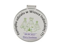 medal okolicznościowy, pamiątkowy, odznaczenie z plexi, 6x6 cm 50szt