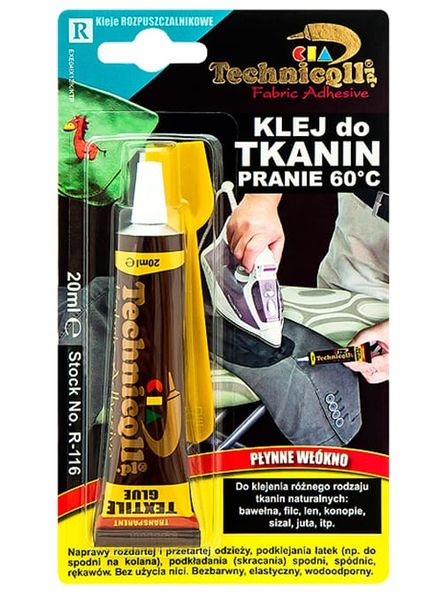 Klej do tkanin 20ml Technicqll R-116 zdjęcie 1