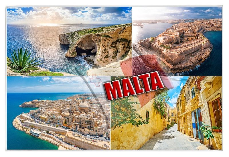 Malta - magnes szklany zdjęcie 1